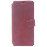 iPhone 13 Pro Case, Leather Wallet Case, Color Red