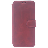 iPhone 13 Pro Max Case, Leather Wallet Case, Color Red