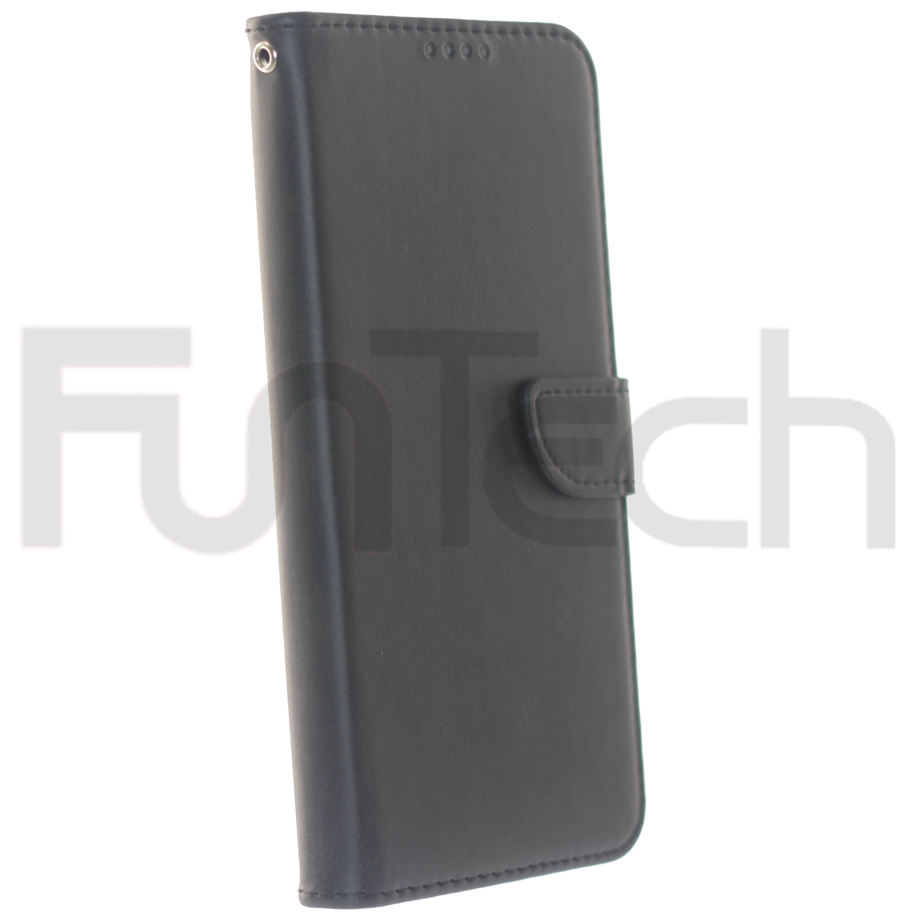 Oppo A54 5G, Leather Wallet Case, Color Black.