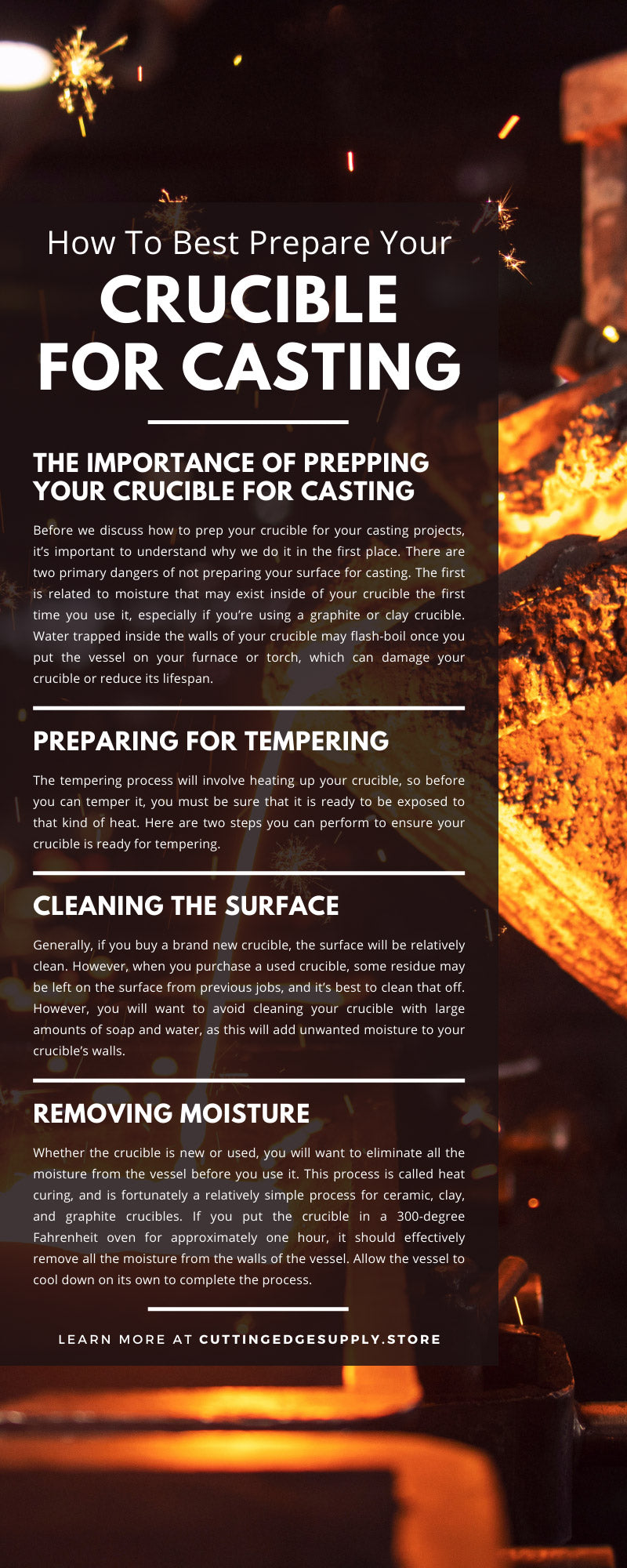 How To Best Prepare Your Crucible for Casting