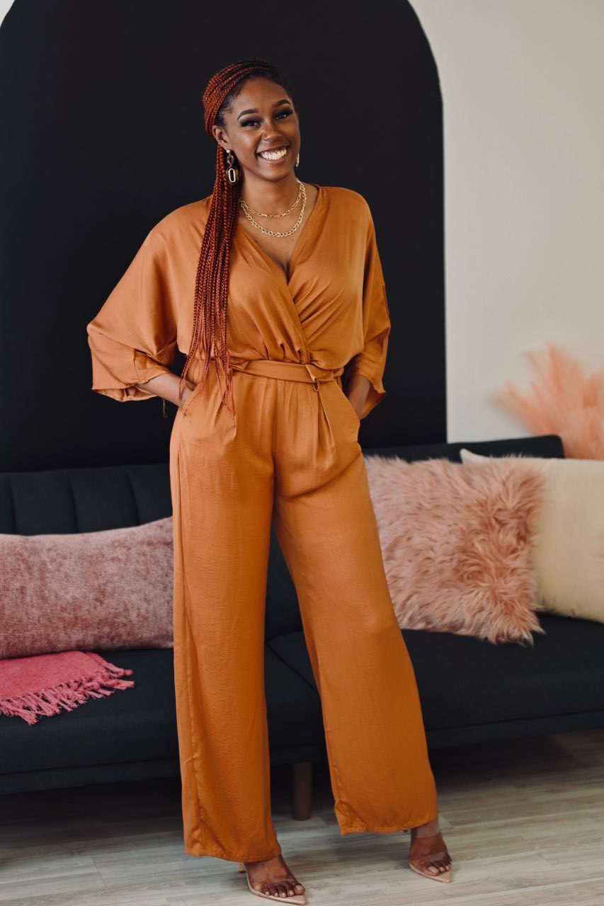 camel jumpsuit