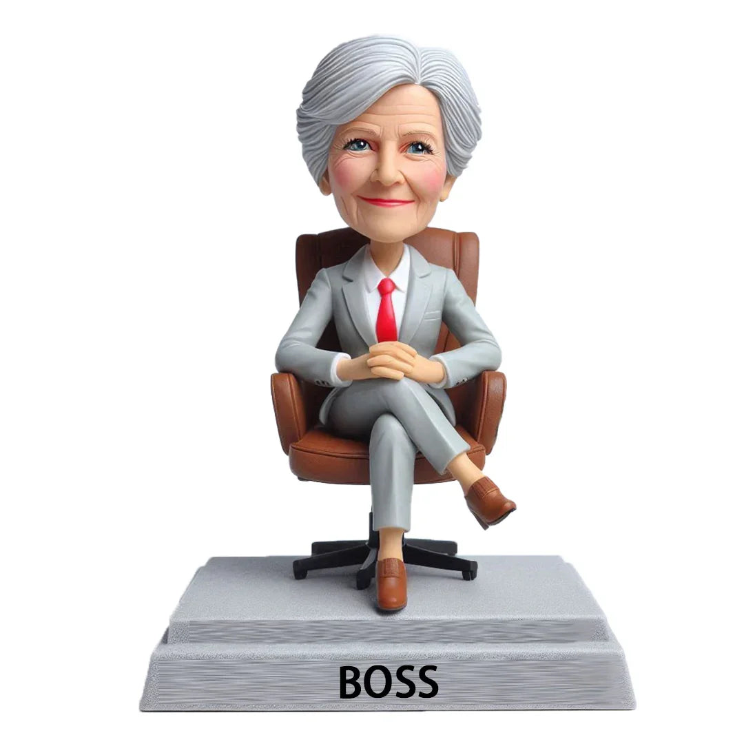 CEO Lady Boss WORLD BEST BOSS Custom Bobblehead with Engraved Text13(1)