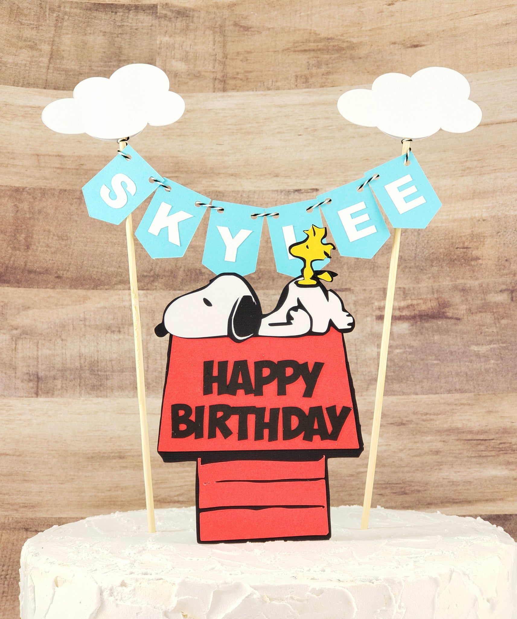 Snoopy Happy Birthday Cake Topper Creatively Wild