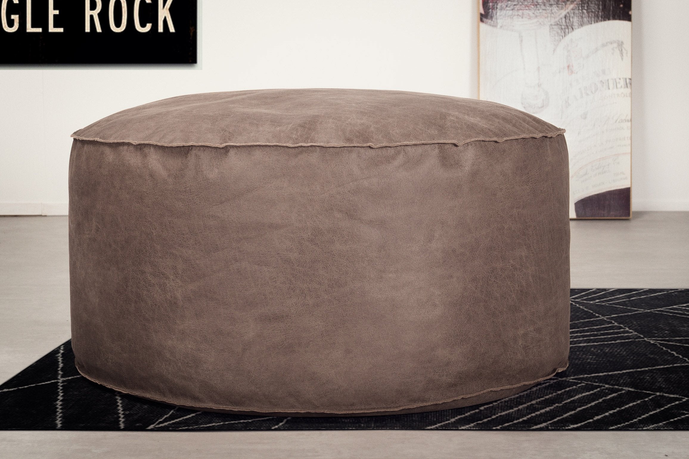 large bean bag footstool