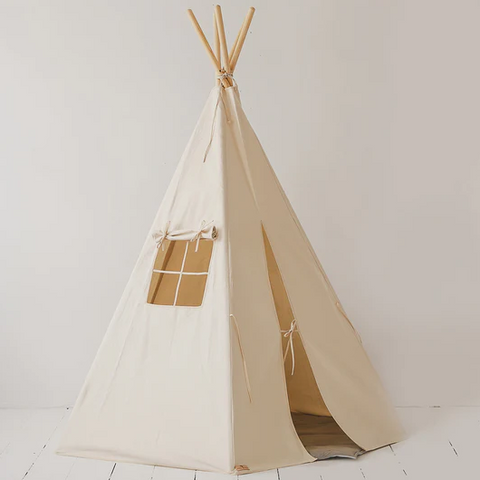 Children's cream teepee tent
