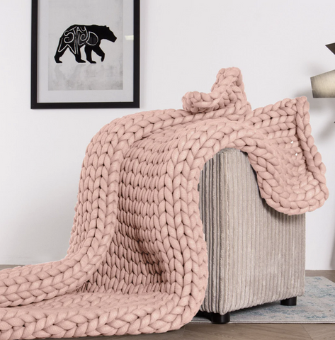 Blush throw