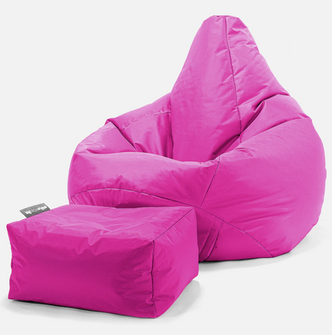 Outdoor high back bean bag chair