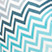 Geometriskt tryck Teal