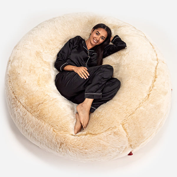 bean bag white fur