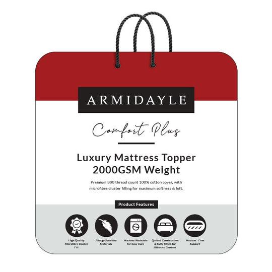 Armidayle - Luxury 2000GSM Mattress Topper Range