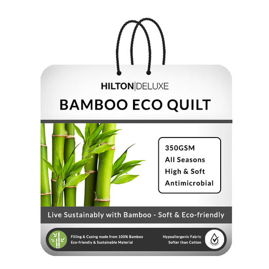Hilton Deluxe - Bamboo Eco 350GSM All Seasons Quilt Range