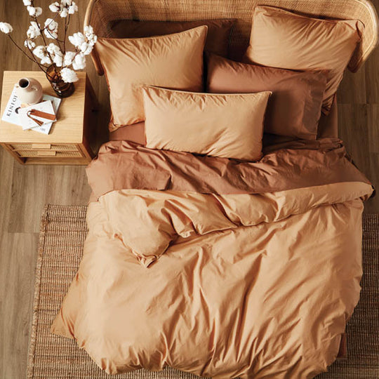 Linen House Lifestyle - Terra Quilt Cover Set Range Caramel