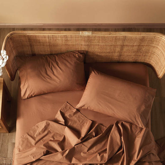 Linen House Lifestyle - Terra Standard Pillowcase Pair Pecan