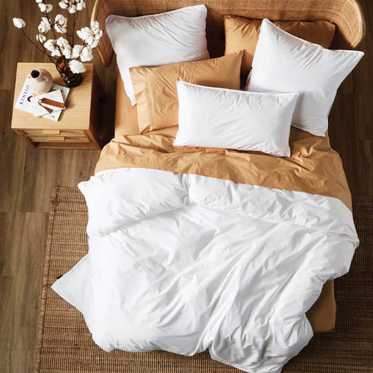 Linen House Lifestyle - Terra Quilt Cover Set Range White