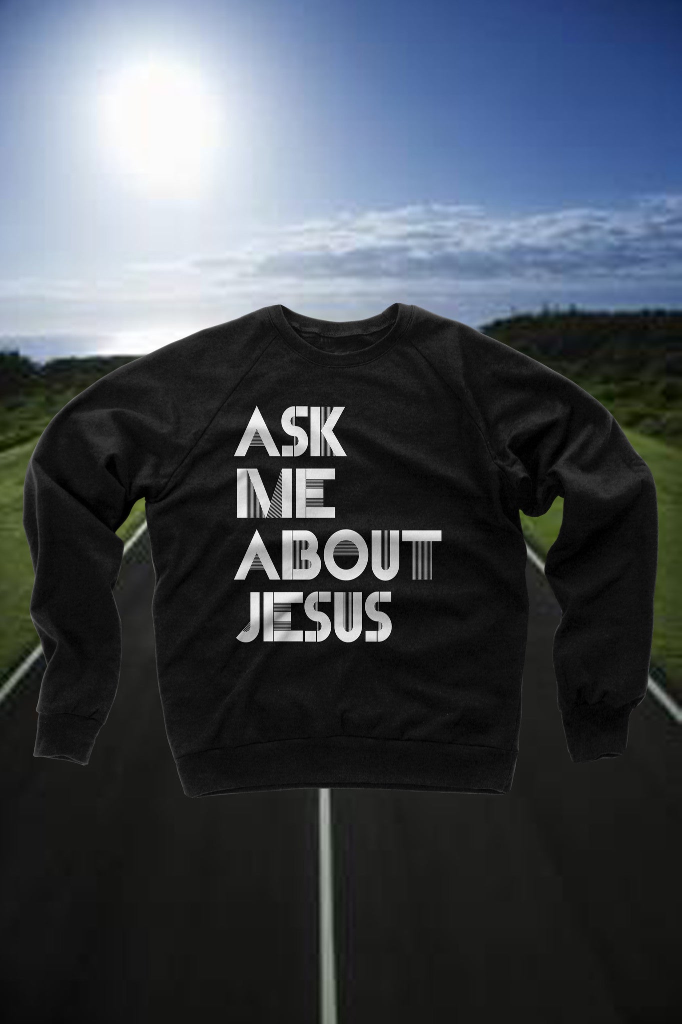 Ask Me About Jesus Crewneck Sweatshirt – Unashamed Clothing Company