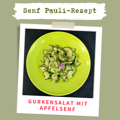 Rezept bild gurkensalat mit apfelsenf von Senf Pauli