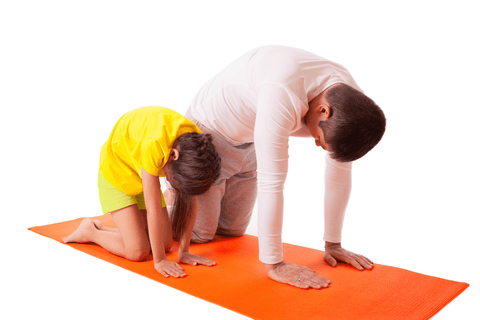 Postura de yoga para niños
