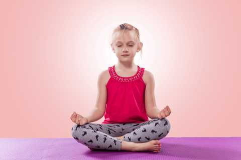 Postura de yoga para niños