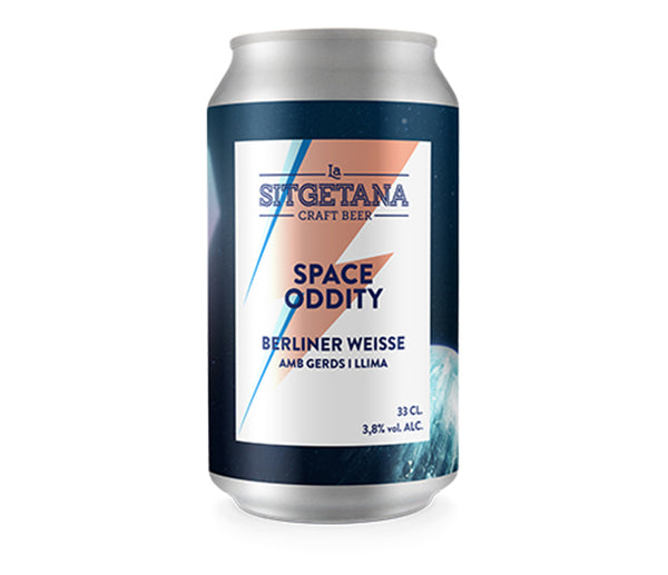 La Sitgetana SPACE ODDITY Berliner Weisse con lima y frambuesa 33 cl. / caja 24 unidades - La Sitgetana