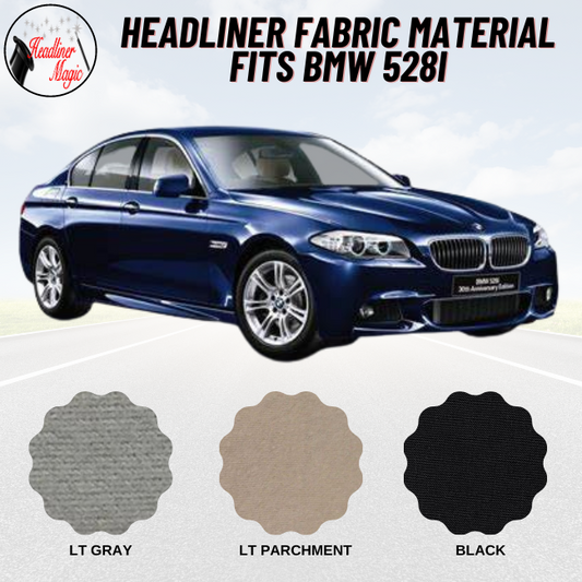 Stretch Suede Headliner Ceiling Repair Fabric Material for BMW 525i - Charcoal