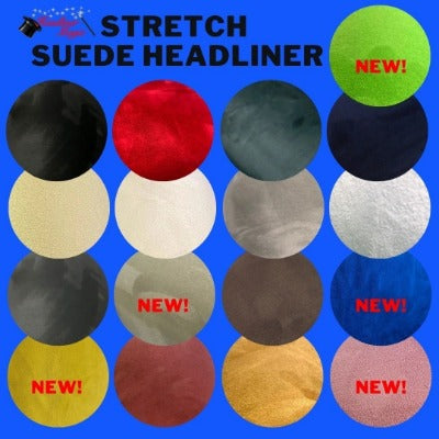 108 x 60 Stretch Suede Headliner With Foam Backing 2 Cans