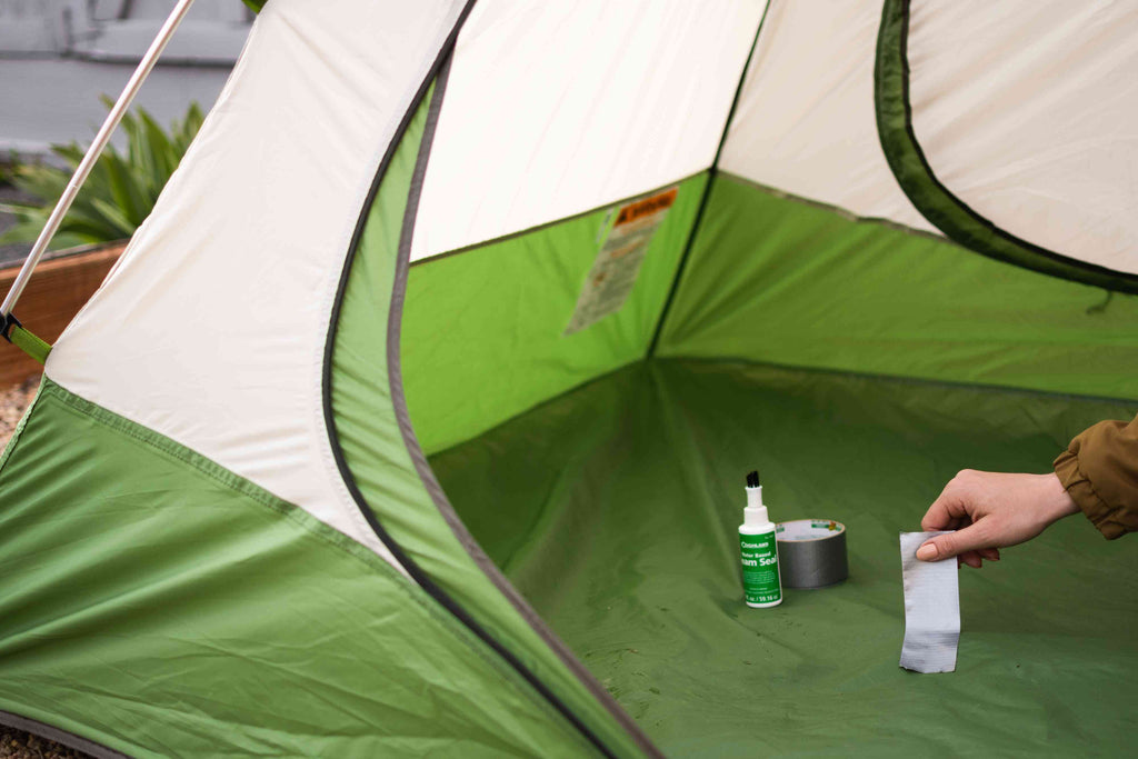 how to clean a tent with mold