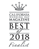 California Wedding Day Magazine Best of Bridal - Finalist 2018 - Jewelry & Accessories