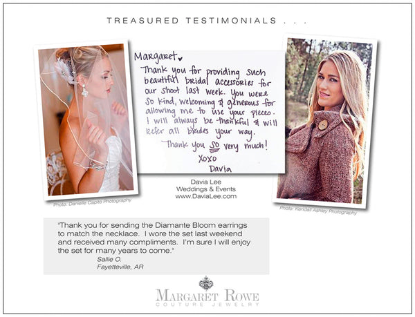 Margaret Rowe Couture Luxury Jewelry Testimonials Fans Of The Brand