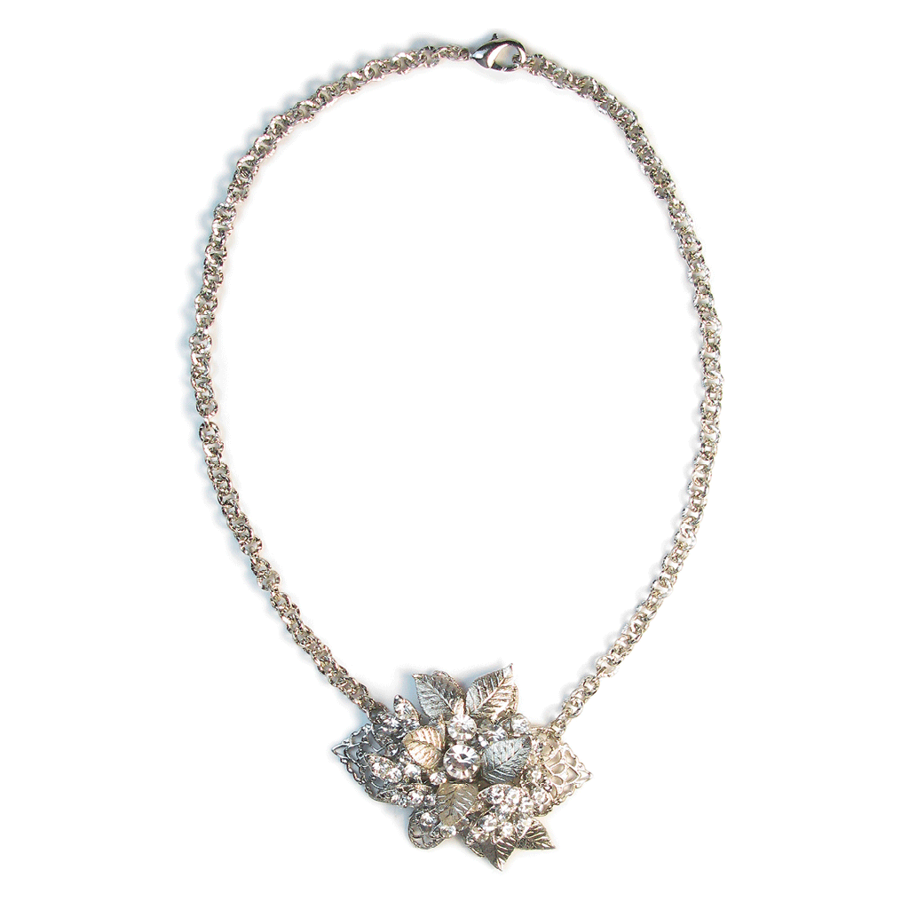 One-Of-A-Kind Nouveau Corsage Chain Necklace