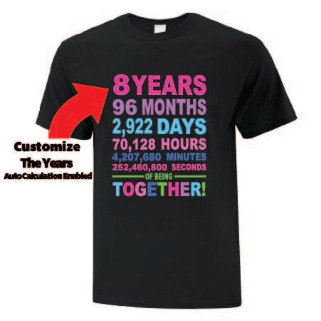 Anniversary Ticker TShirt - Custom T Shirts Canada by Printwell