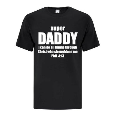 Personalized Father Daughter T-Shirts - Daddy - Adult Large - Black