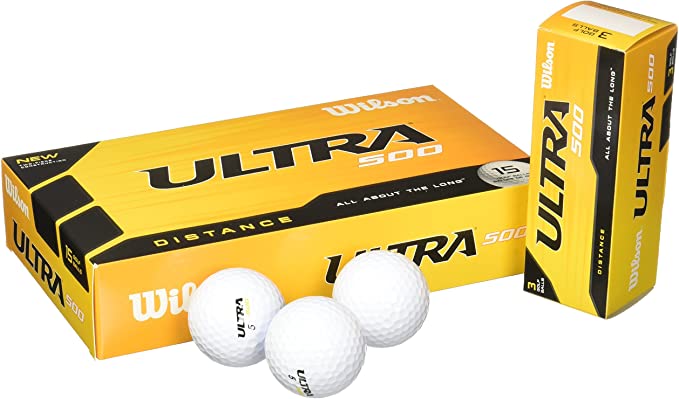 Wilson Ultra 500 Sleeve of 3 Golf Balls