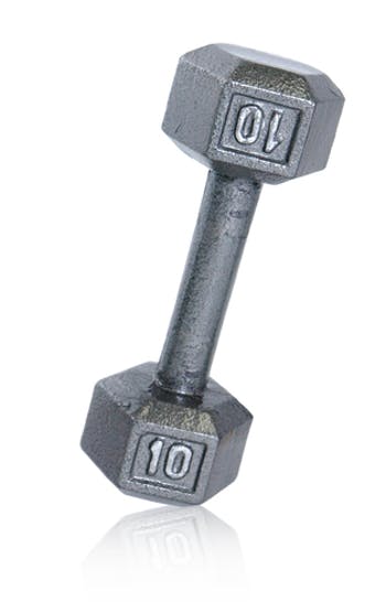 York 10 lb Hex Dumbells