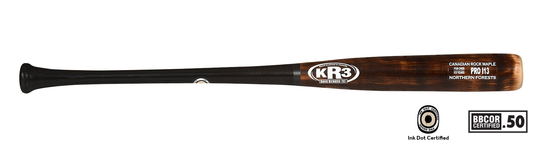 KR3 Canadian Rock Maple Baseball Bat