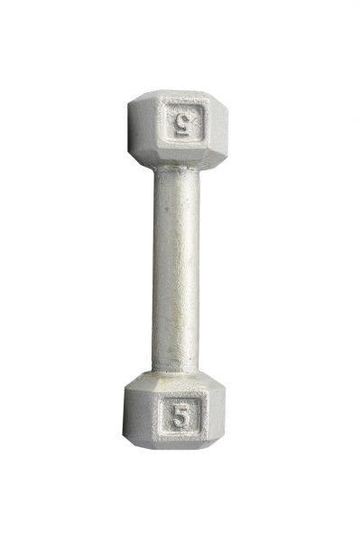 York 5 lb Hex Dumbells