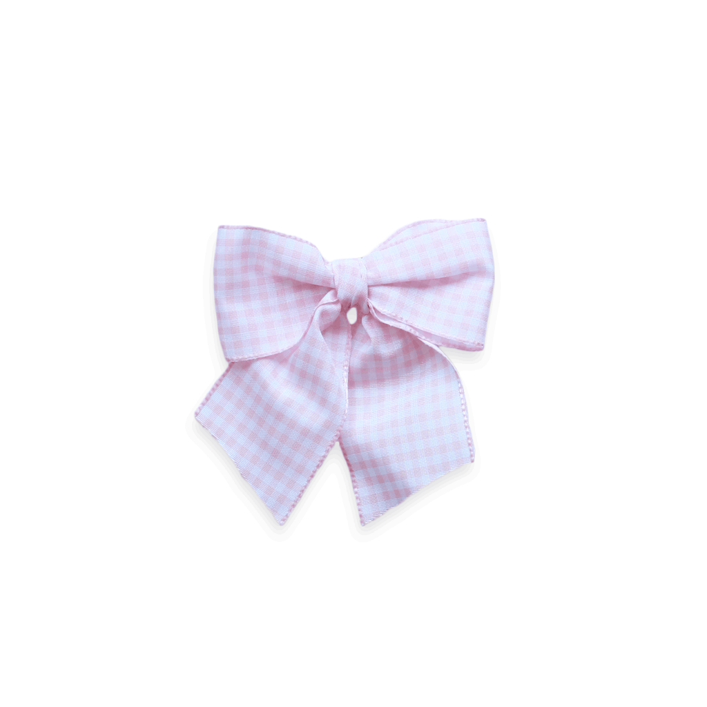 Old Pink- Gingham sailor bow – Eva's House