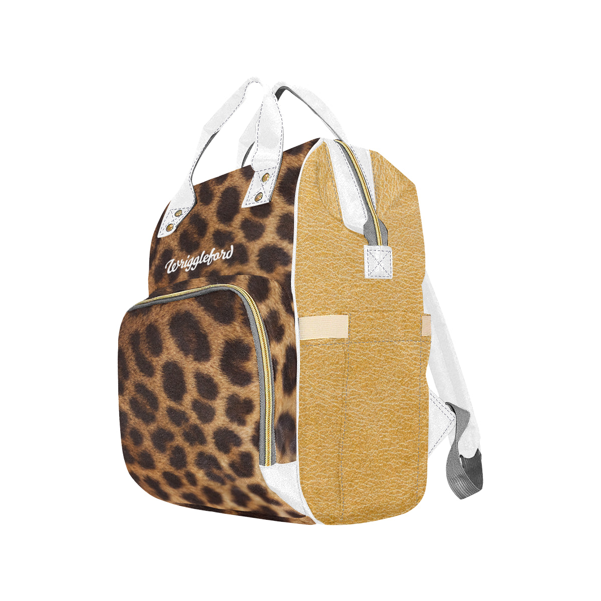 leopard print diaper backpack