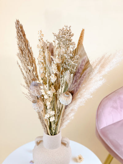 Cream Large Dried Flowers Bouquet
