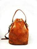 Leather bucket bag BRENDA - Republica Toscana Bags