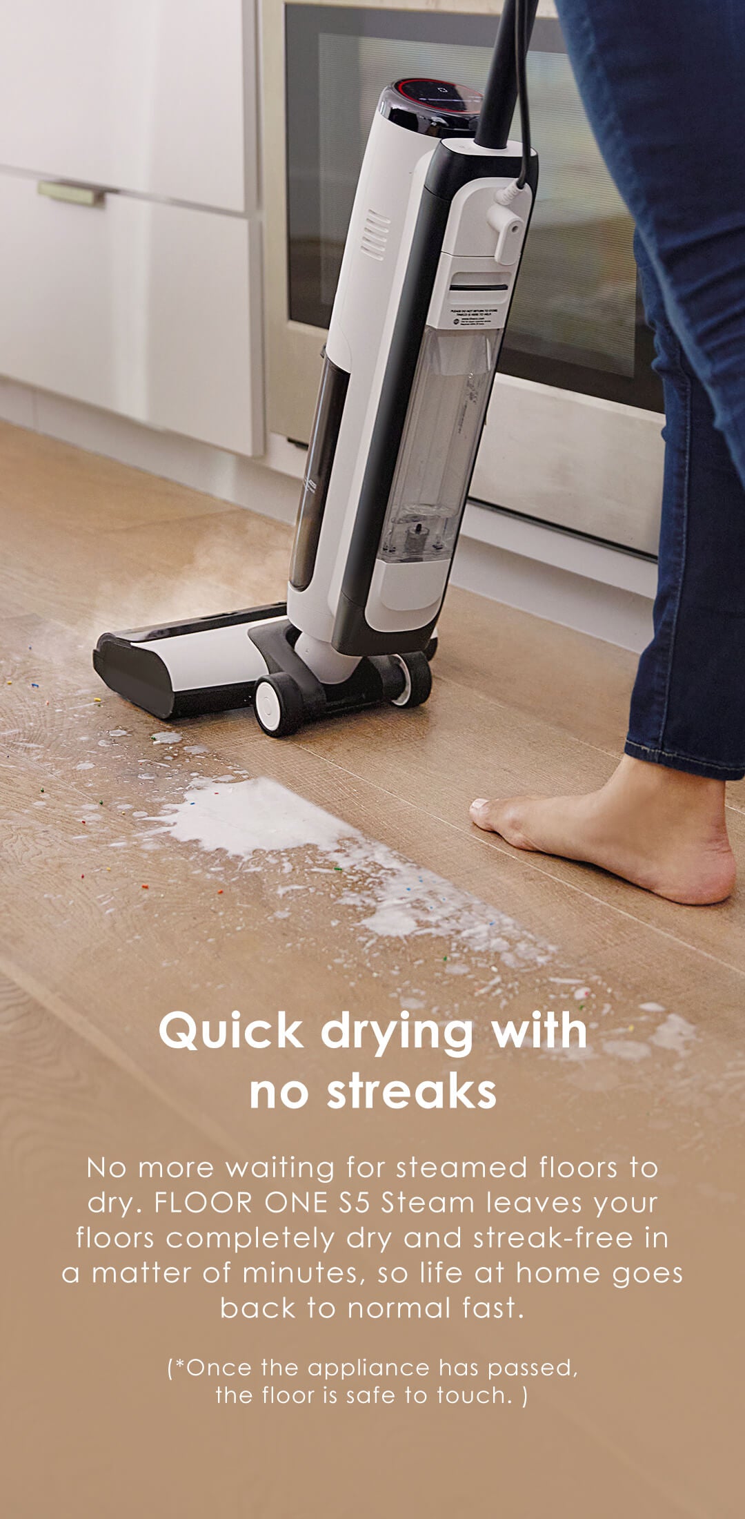  Tineco FLOOR ONE S5 Steam Cleaner Wet Dry Vacuum All-in-one,  Hardwood Floor Cleaner Great for Sticky Messes, Smart Steam Mop for Hard  Floors with Digital Display and Long Run Time