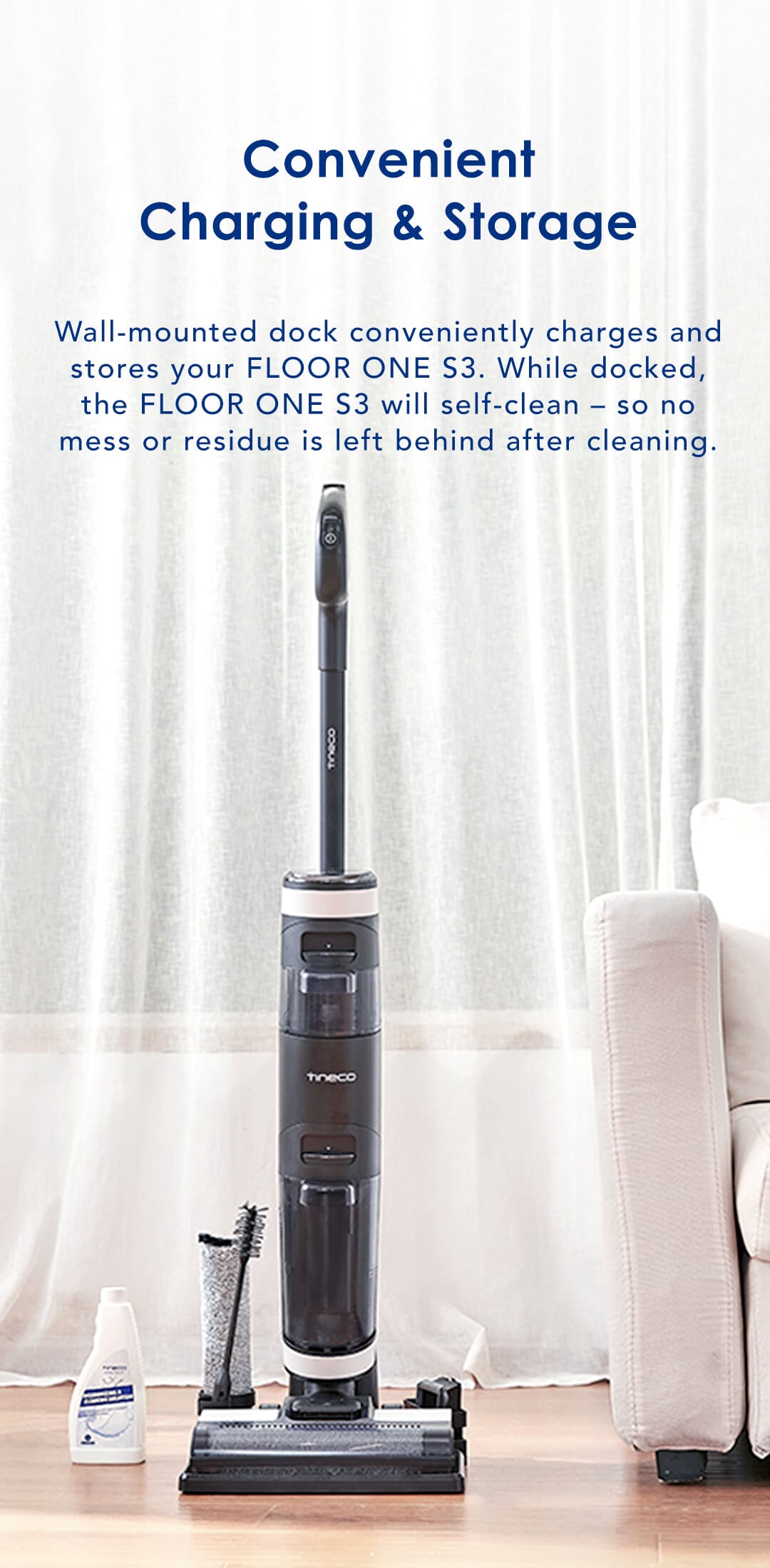 Tineco Floor One S3 Extreme Smart Cordless Wet Dry Hard Floor Vacuum  Cleaner - Blue
