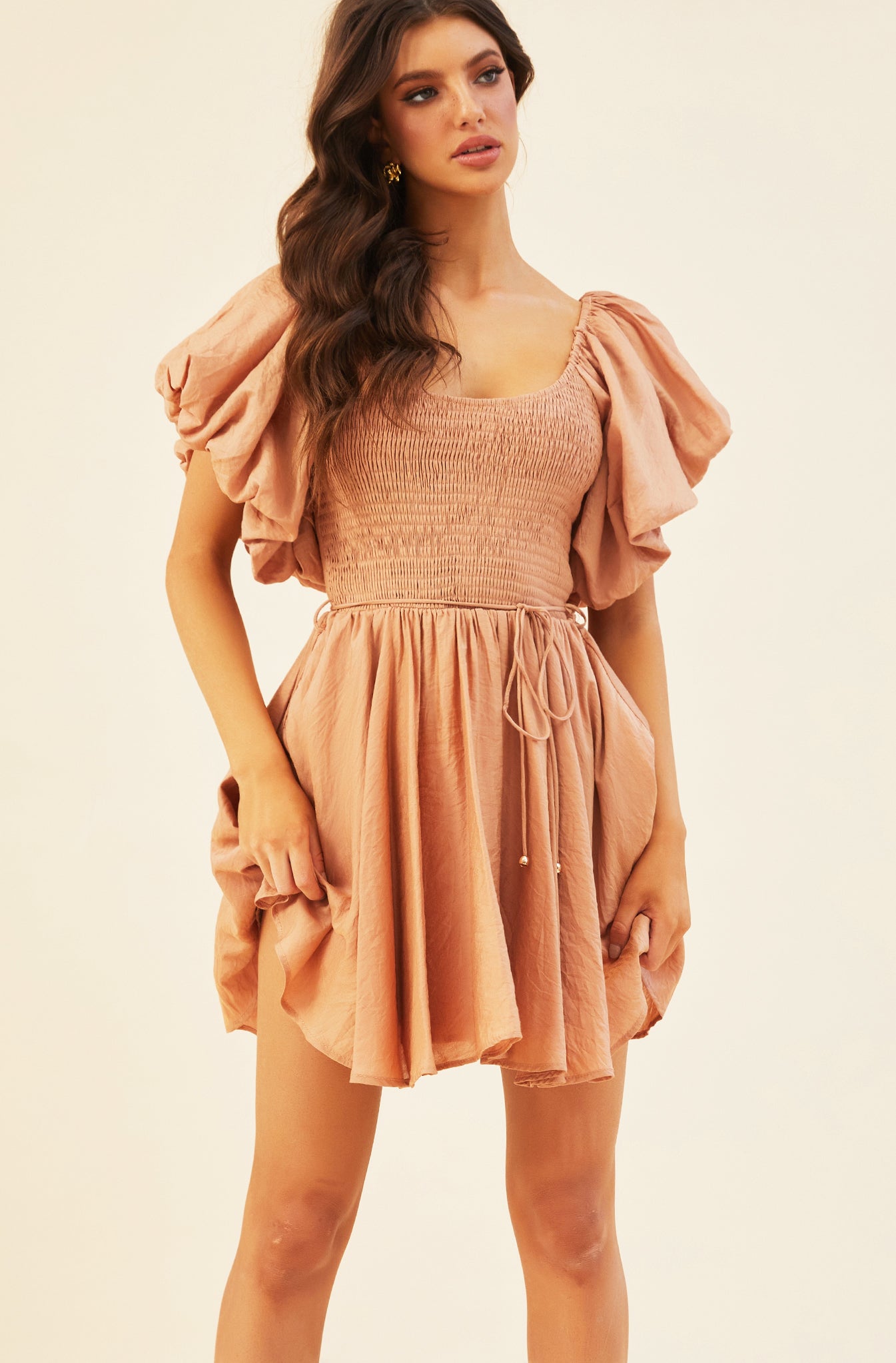 Let It Happen Mini Dress - Orange