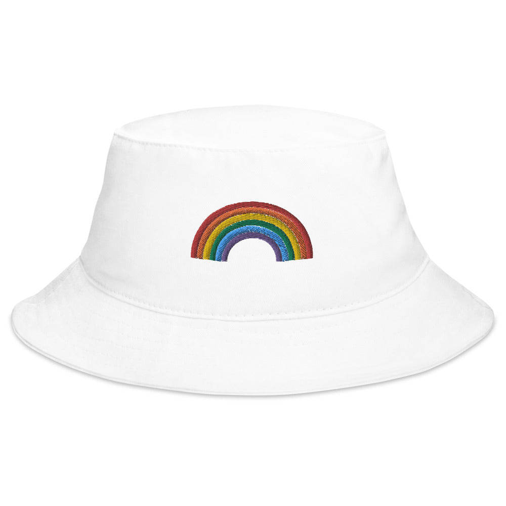 rainbow floppy hat