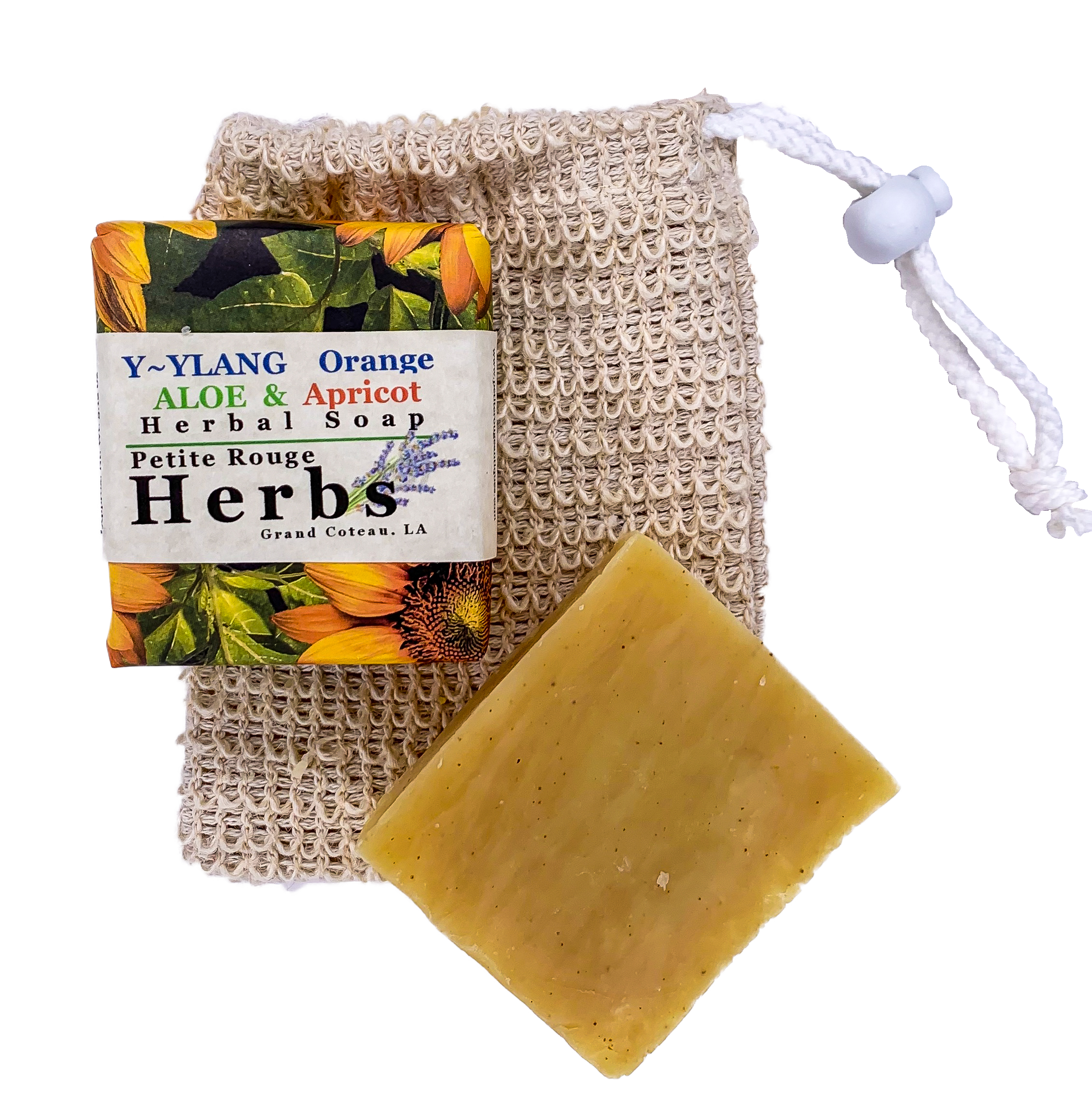 Y Ylang Orange Aloe Apricot Herbal Soap Petite Rouge