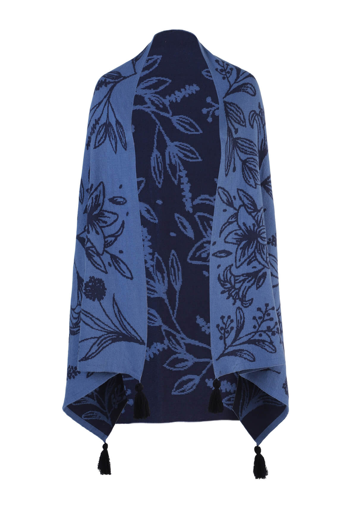 Foulard Lirios Azul Hortensia-Azul Oscuro – Palaumarket