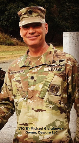 Lieutenant Colonel retired Michael Gieraltowski, Owner, Dewgro LLC