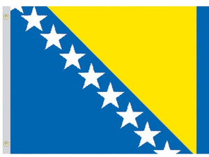Valprin 4 x 6 Inch Bosnia-Herzegovina Stick Flag (minimum order 12)