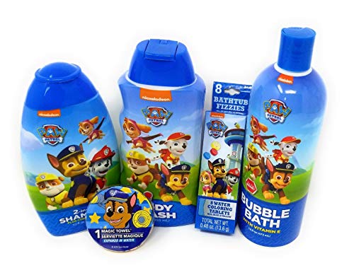 Paw Patrol Bath Set for Kids 5pc set- Bubble Bath, Body Wash,, 2-in-1 –  Zaham Discount