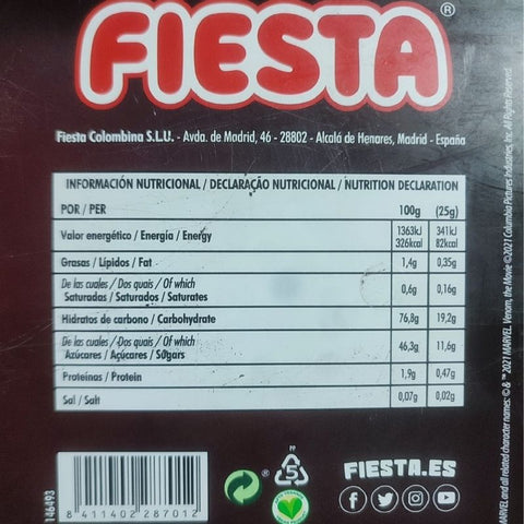 Ingredientes Lenguas Venom de Fiesta