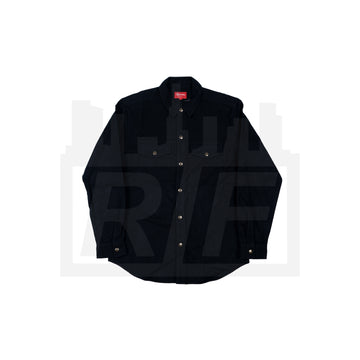 Moleskin Snap Shirt F/W Black – RIF LA